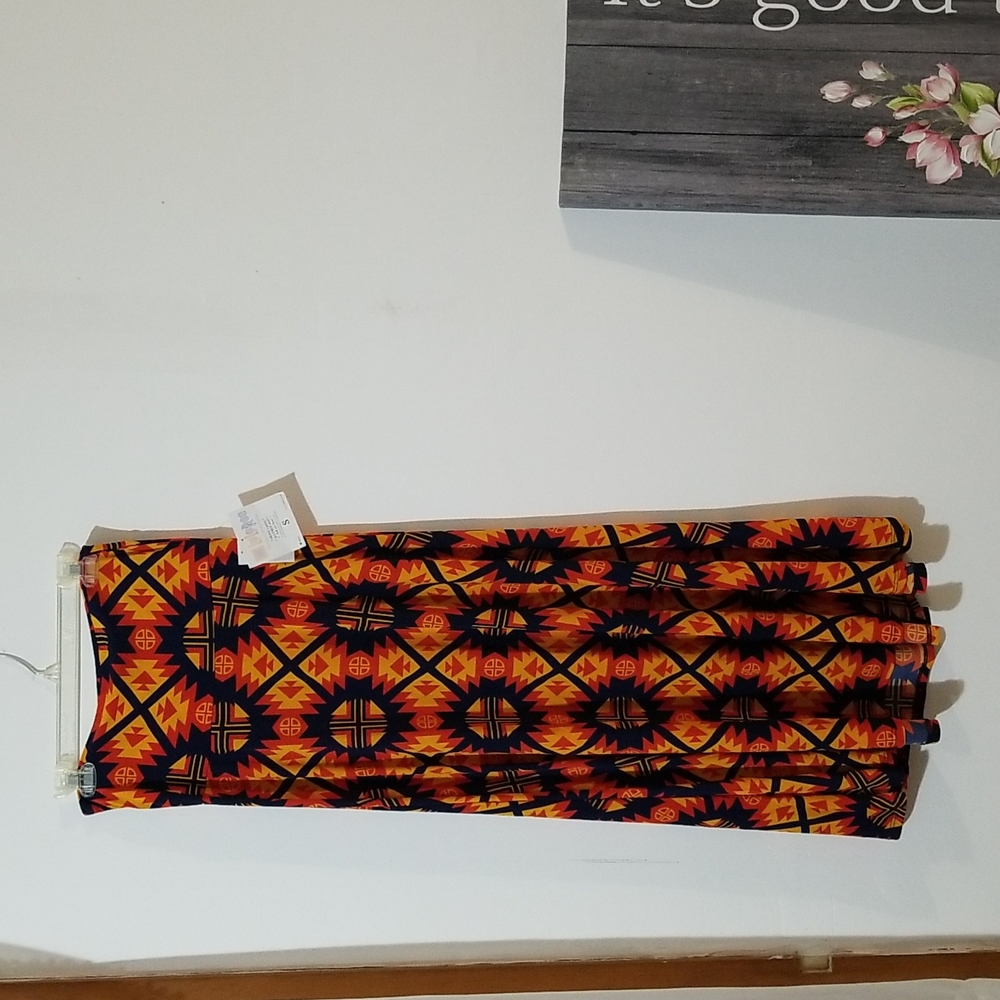 Native Pattern Maxi Skirt